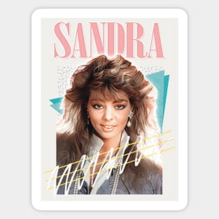 Sandra Cretu / 80s Retro Fan Art Design Sticker